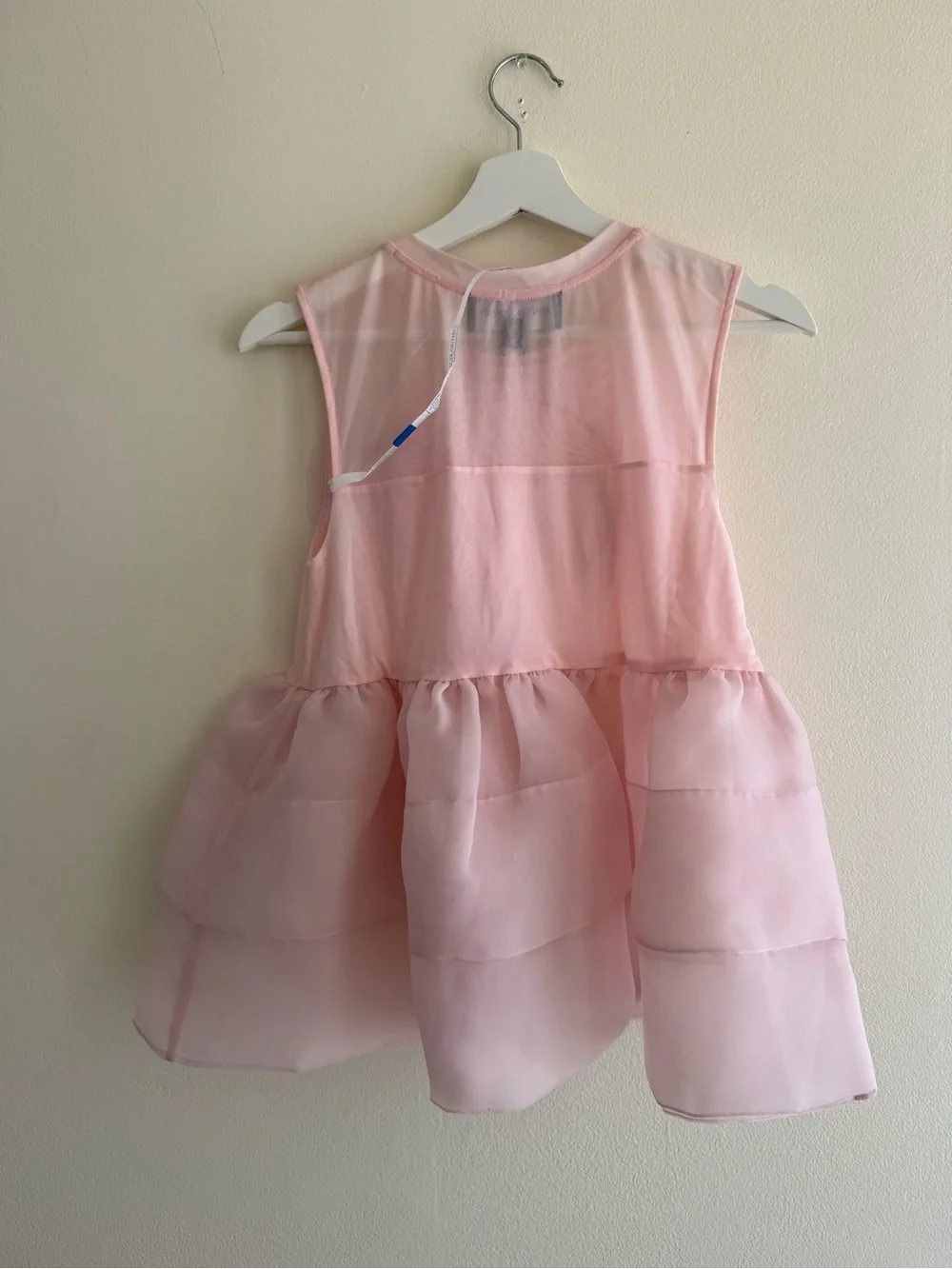 Nwt Cynthia Rowley sleeveless mesh top with organza flower sz S - Picture 10 of 10